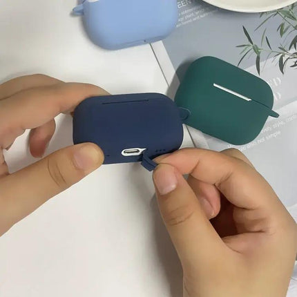 Silicone Case with Buckle for Everyday Earphone Protection