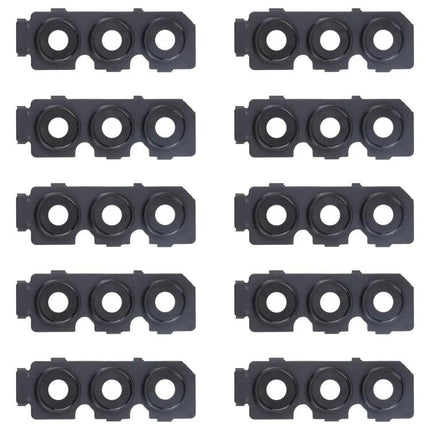 Protect Your Samsung Galaxy Phone's Camera for Everyday Use - replacement triple lens cover parts shown in black, multiple units
