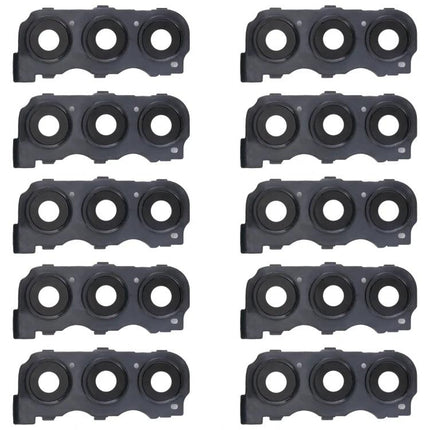 Protect Your Samsung Galaxy Phone's Camera for Everyday Use replacement black triple-lens camera cover parts, pack of multiple pieces