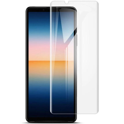 Alt Tag: Imak Curved Hydrogel Screen Protector for Samsung Galaxy A53 5G clear curved film showing edge-to-edge coverage and touch clarity