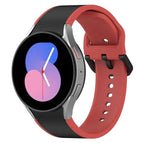 For Samsung Galaxy Watch4 Classic 42mm / Watch4 40mm / Black Red
