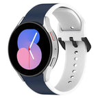 For Samsung Galaxy Watch4 Classic 42mm / Watch4 40mm / Midnight Blue White