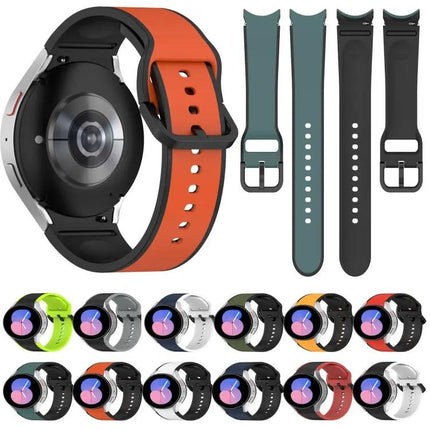 Two-Tone Silicone Watch Band For Samsung Galaxy Watch5/5 Pro