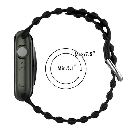 Silicone Ocean Ripple Band For Apple Watch 41mm/45mm