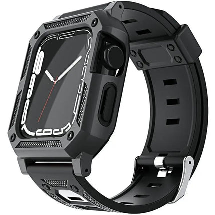 Military Silicone Band And Case For Apple Watch 41/45mm