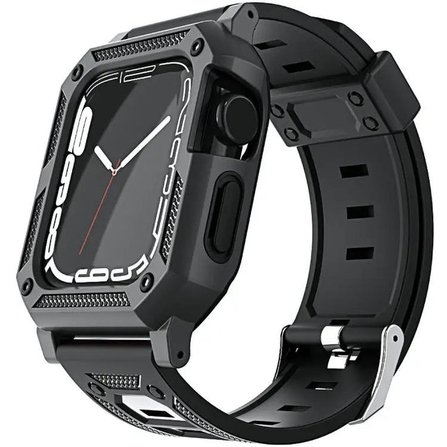 Military Silicone Band And Case For Apple Watch 41/45mm | Syndmart