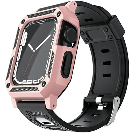 Military Silicone Band And Case For Apple Watch 41/45mm