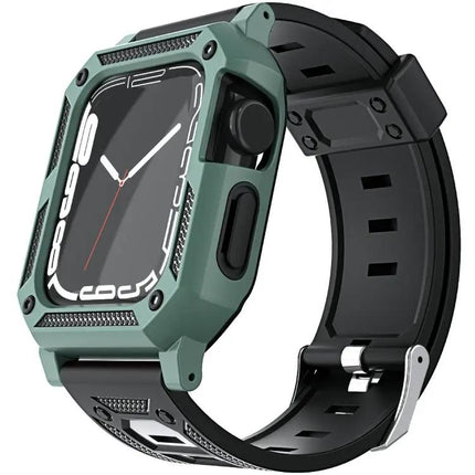 Military Silicone Band And Case For Apple Watch 41/45mm