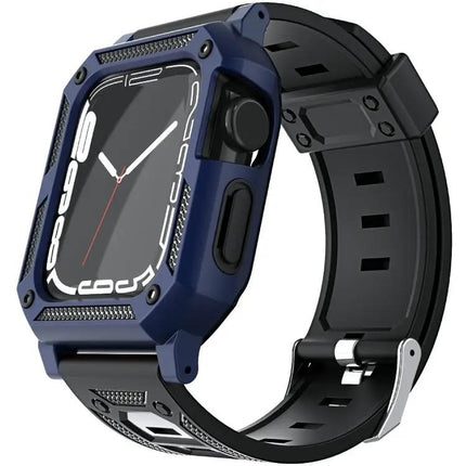 Military Silicone Band And Case For Apple Watch 41/45mm
