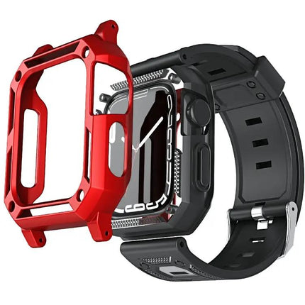 Military Silicone Band And Case For Apple Watch 41/45mm