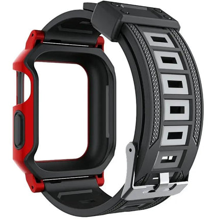 Military Silicone Band And Case For Apple Watch 41/45mm