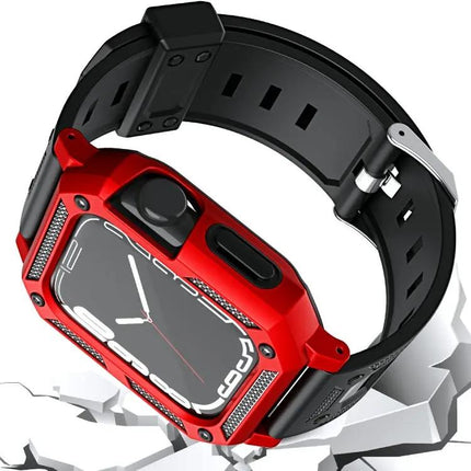 Military Silicone Band And Case For Apple Watch 41/45mm