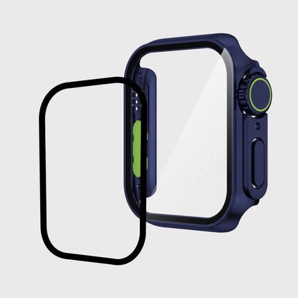 Apple Watch 45mm PC Case With Tempered Front Film Shield
