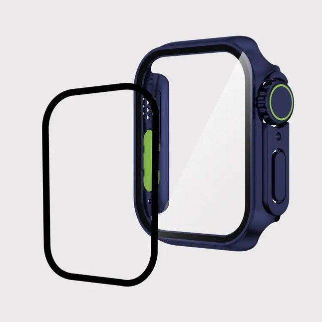 Apple Watch 45mm PC Case With Tempered Front Film Shield