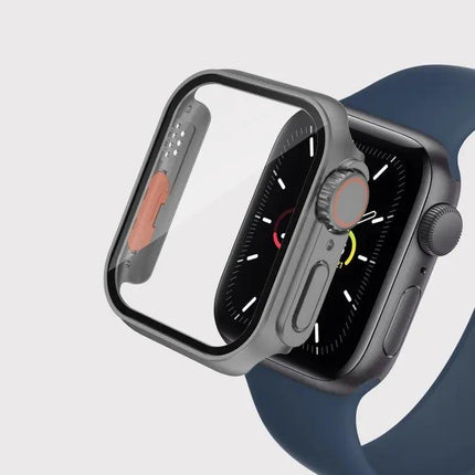 Apple Watch 45mm PC Case With Tempered Front Film Shield | SYNDMART