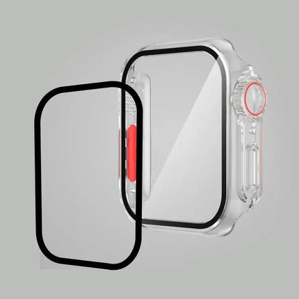 Apple Watch 45mm PC Case With Tempered Front Film Shield | SYNDMART