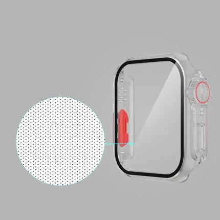 Apple Watch 45mm PC Case With Tempered Front Film Shield | SYNDMART