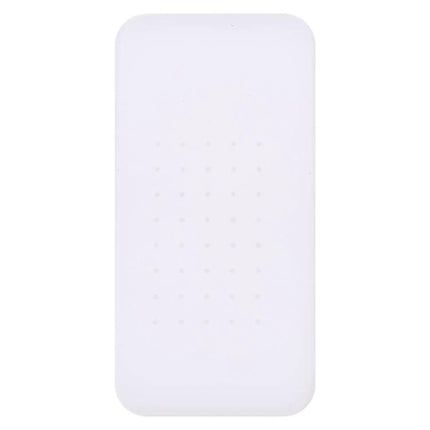 Silicone Glue Removal Pad for iPhone Repair and Maintenance white silicone pad with perforations for adhesive removal during screen repair