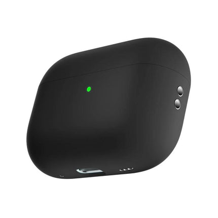 Silicone Case for AirPods Pro in Everyday Protection – matte black silicone case with charging port access and LED indicator