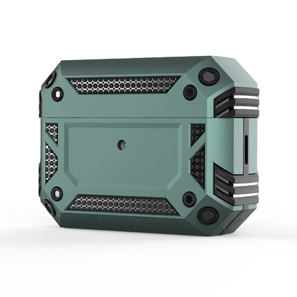 AirPods Protective Cover for Everyday Travel Protection — rugged teal dust-proof, drop-resistant case that allows charging without removal