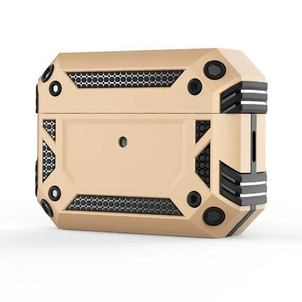 AirPods Protective Cover for Everyday Travel Protection in beige rugged dust-proof drop-resistant case