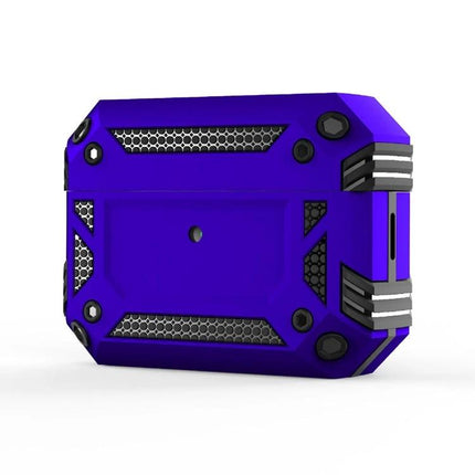 AirPods Protective Cover for Everyday Travel Protection - rugged blue dustproof drop-resistant case that charges without removal