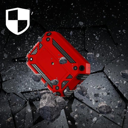 AirPods Protective Cover for Everyday Travel Protection - red rugged dust-proof drop-resistant case for commuting
