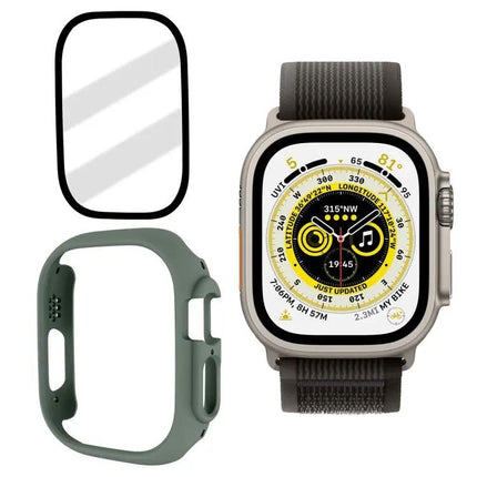 Apple Watch Ultra 49mm Frosted Tempered Glass PC Case