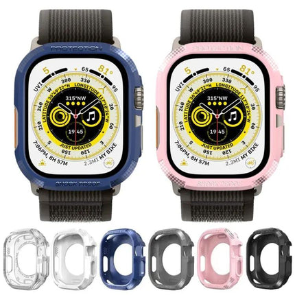 TPU Carbon Fiber Protective Case For Apple Watch Ultra 49mm