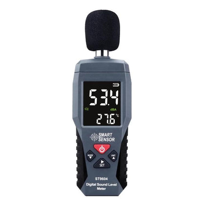 SmartSensor Decibel Detector for Everyday Noise Monitoring compact digital sound level meter showing 53.4 dBA display