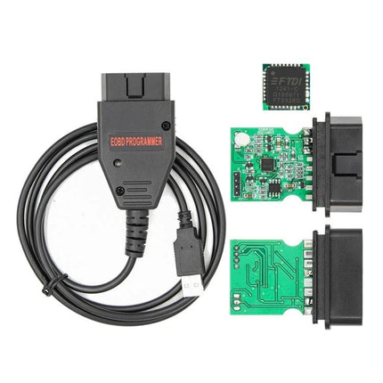 Essential Tool for Everyday Vehicle Tuning Maintenance - OBD2 Flasher 1260 USB EOBD programmer cable and circuit boards for car diagnostics