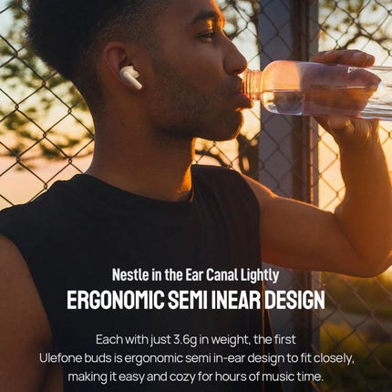 Ulefone Buds Wireless Earbuds For Commute Work And Calls ergonomic semi in-ear design for comfy all-day wear