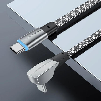 Essential USB-C to USB-C Cable for Everyday Device Charging — nylon braided cable with zinc alloy connectors for reliable desk and travel charging