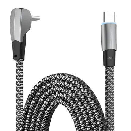 Essential USB-C to USB-C Cable for Everyday Device Charging - braided nylon cable with zinc alloy connectors shown