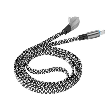 USB-C to Lightning Cable for Everyday Device Charging — braided nylon cable with zinc alloy connectors for iPhone/iPad charging from USB-C