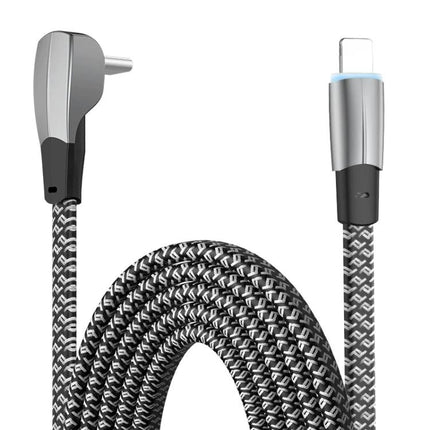 USB-C to Lightning Cable for Everyday Device Charging — braided nylon cable with zinc alloy connectors for iPhone and iPad charging on-the-go