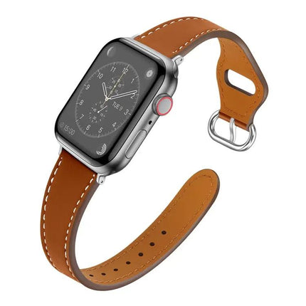 Leather Watch Band For Apple Watch Ultra 49mm 45mm 44mm