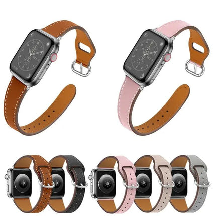 Leather Watch Band For Apple Watch Ultra 49mm 45mm 44mm