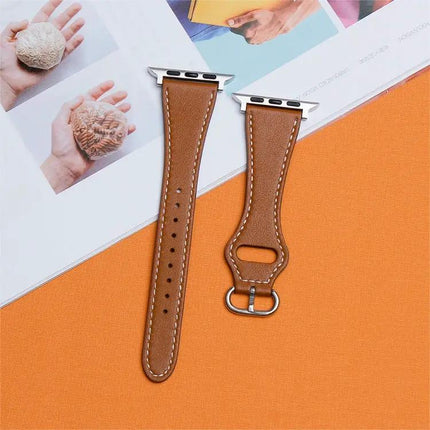 Leather Small Waist Watch Band For Apple Watch 38-41mm