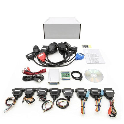 CarProg Tool for Everyday Vehicle Maintenance Needs – USB diagnostic kit with connectors, cables, software CD and adapters for hobbyist car repairs
