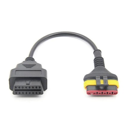 Benelli Adapter Cable for Motorcycle Maintenance Essentials – OBD diagnostic adapter cable connecting motorcycle OBD port to diagnostic device