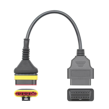 Benelli Adapter Cable for Motorcycle Maintenance Essentials - OBD diagnostic adapter cable with waterproof connector for Benelli bike maintenance