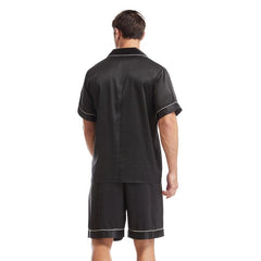 Men's Summer Short Pajama Set in Lightweight Solid Colors