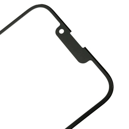 Screen Replacement for iPhone 14 to Fix Everyday Wear - close-up of black iPhone 14 Pro Max front glass frame for DIY repair and testing