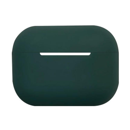 Silicone Protective Case for Everyday Earphone Use - dark green slim silicone protective case that allows charging without removal
