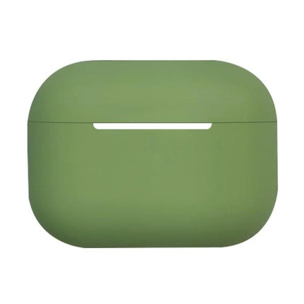 Silicone Protective Case for Everyday Earphone Use - slim green silicone case fits charging without removal, protects from scratches and dirt