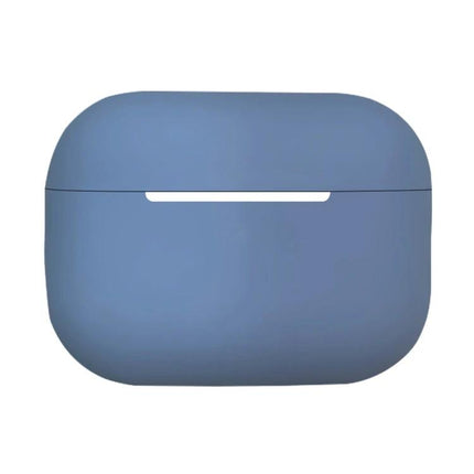 Silicone Protective Case for Everyday Earphone Use in matte blue, snug-fit cover with charging access and scratch protection