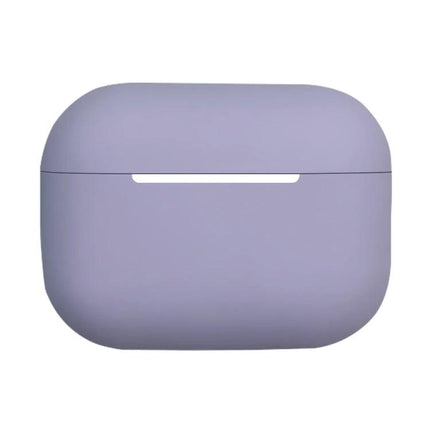 Silicone Protective Case for Everyday Earphone Use in matte lavender, slim snug-fit silicone cover with charging access