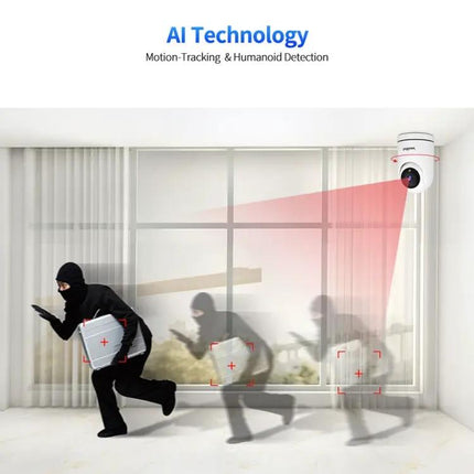 SriHome Wireless Pan-Tilt Camera for Indoor Security Monitoring