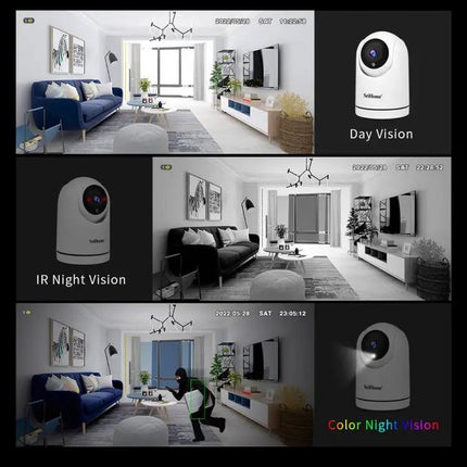 SriHome Wireless Pan-Tilt Camera for Indoor Security Monitoring